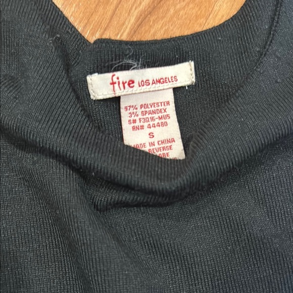 Fire Los Angeles Black and Gray Tiered Sheath Midi Dress - Picture 2 of 3